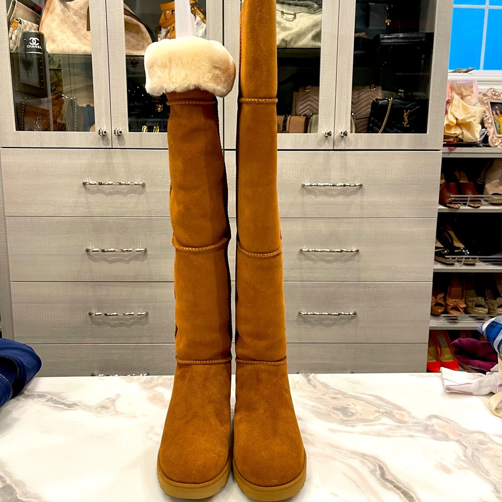 Brand new never worn size 9 Ugg wedge over the knee boot